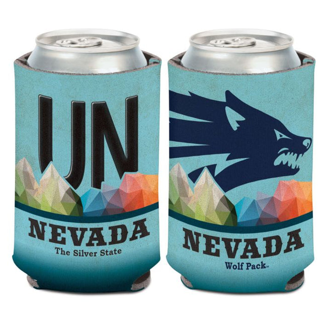 Enfriador de lata con placa de matrícula Nevada Wolf Pack de 12 oz.