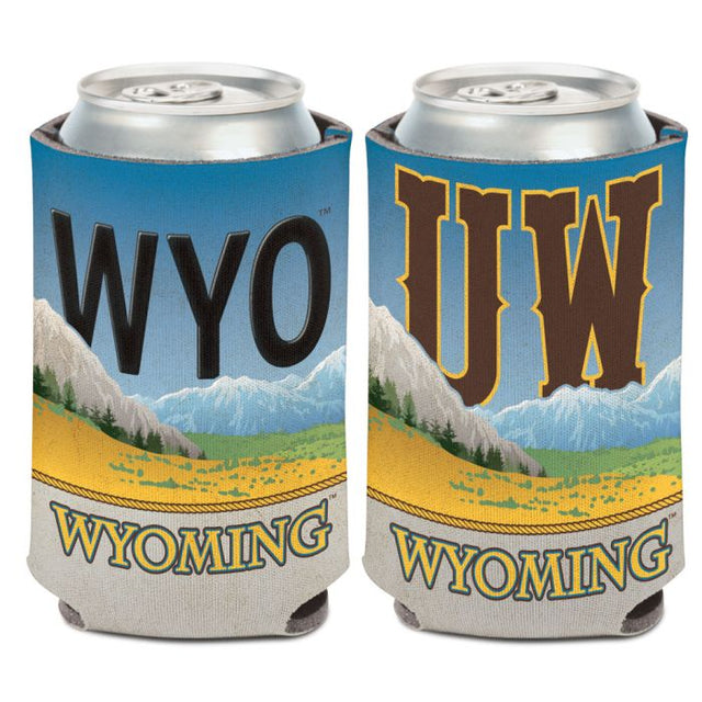 Wyoming Cowboys LICENSE PLATE Can Cooler 12 oz.