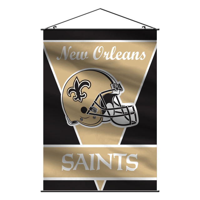 Banner de los New Orleans Saints de 28 x 40 cm, estilo pared CO