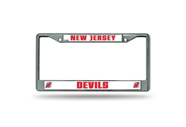 New Jersey Devils License Plate Frame Chrome