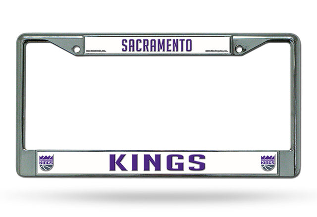 Sacramento Kings License Plate Frame Chrome