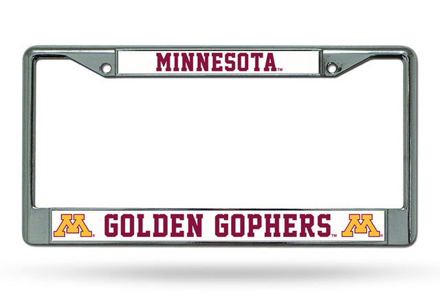 Marco cromado para matrícula de Minnesota Golden Gophers