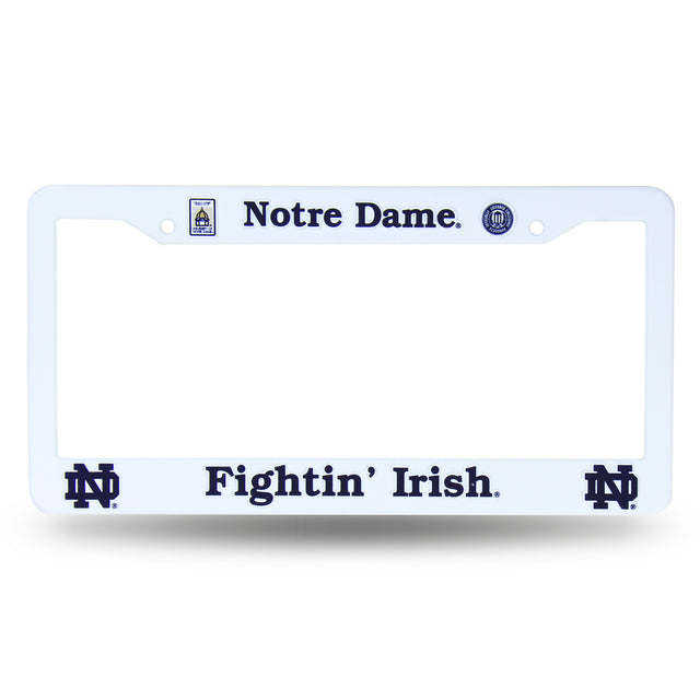 Marco de matrícula de plástico de Notre Dame Fighting Irish