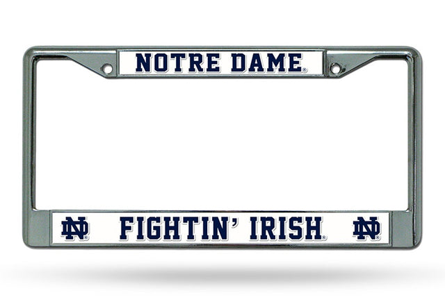 Notre Dame Fighting Irish License Plate Frame Chrome