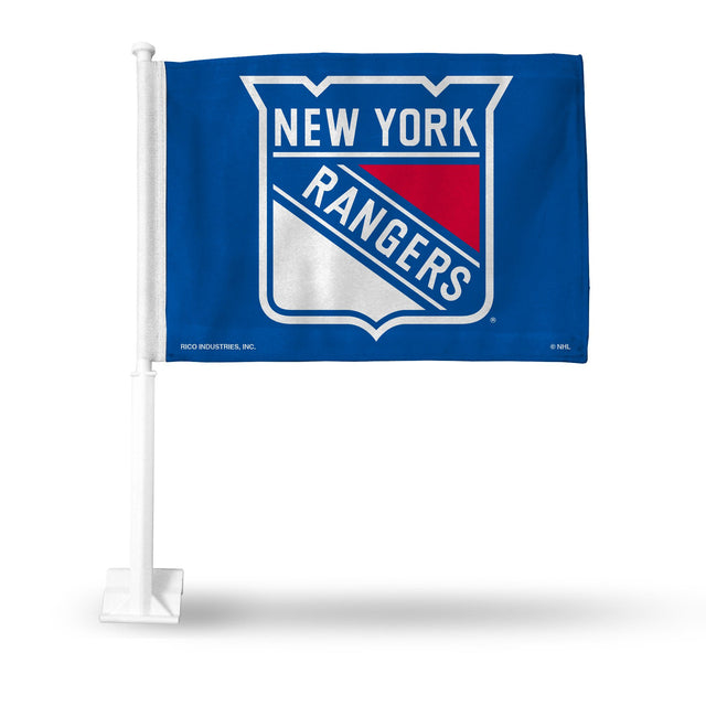 Coche con la bandera de los New York Rangers