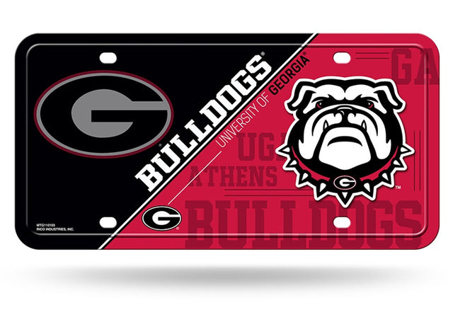 Matrícula metálica de los Georgia Bulldogs