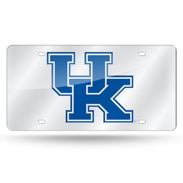 Matrícula de Kentucky Wildcats cortada con láser en color plata