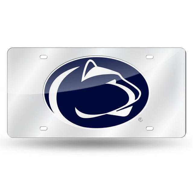 Penn State Nittany Lions Silver Laser Cut License Plate