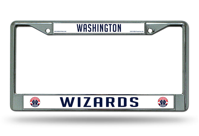 Washington Wizards License Plate Frame Chrome