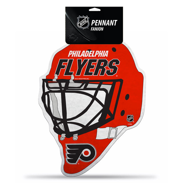 Banderín de los Philadelphia Flyers troquelado en tarjeta