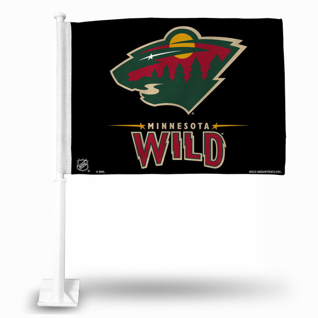 Coche con la bandera de Minnesota Wild