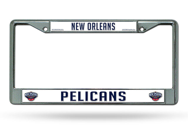 Marco de matrícula cromado de los New Orleans Pelicans