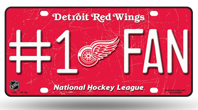 Detroit Red Wings License Plate #1 Fan