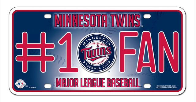 Matrícula de los Minnesota Twins n.° 1 Fan