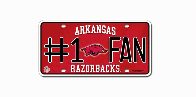 Arkansas Razorbacks License Plate #1 Fan