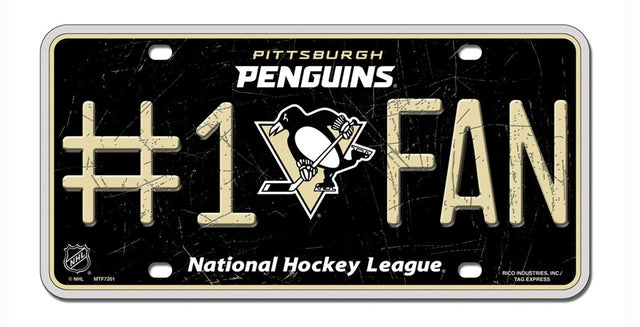 Pittsburgh Penguins License Plate - #1 FAN