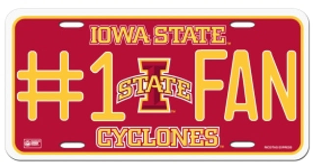 Iowa State Cyclones License Plate #1 Fan