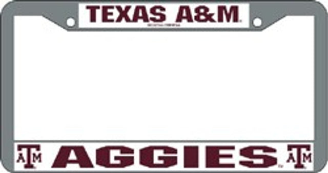 德克萨斯 A&amp;M Aggies 牌照框镀铬