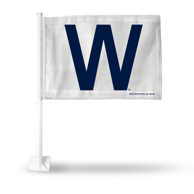 Bandera de los Chicago Cubs con el logotipo de W