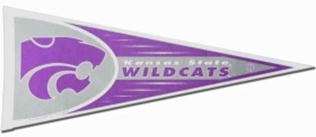 Banderín de los Kansas State Wildcats, 12 x 30, en cartulina de Rico