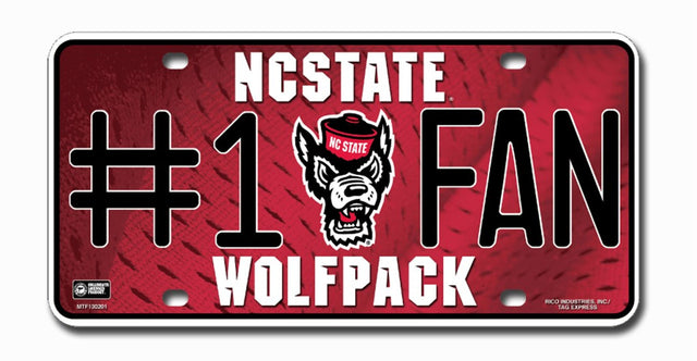 North Carolina State Wolfpack License Plate - #1 Fan