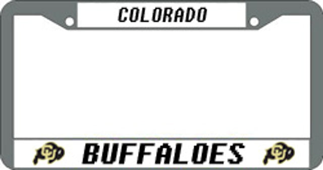 Marco de matrícula cromado de los Colorado Buffaloes