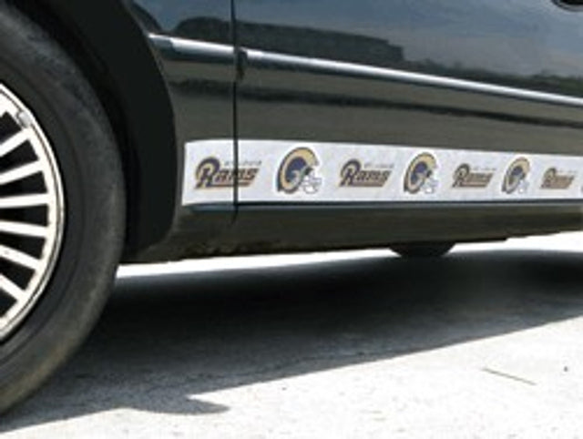 Imanes de Los Angeles Rams con molduras para autos estilo St. Louis Throwback