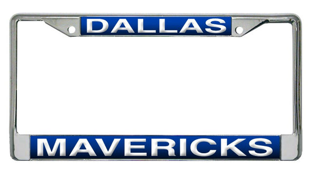 Dallas Mavericks License Plate Frame Laser Cut Chrome