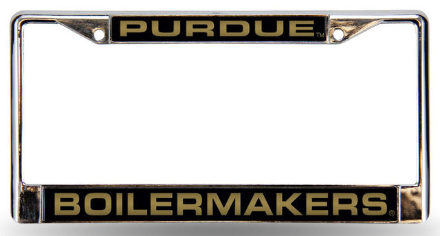 Marco para matrícula de Purdue Boilermakers, cromado cortado con láser