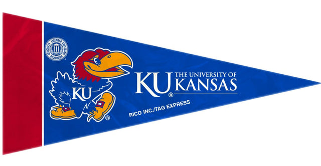 Juego de banderines de los Kansas Jayhawks en miniatura de 8 piezas