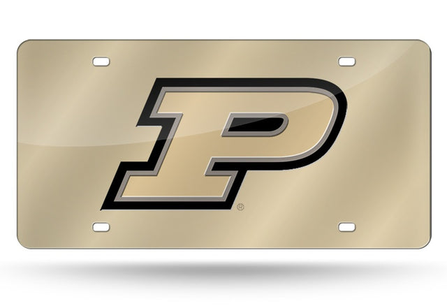 Matrícula de Purdue Boilermakers cortada con láser en oro