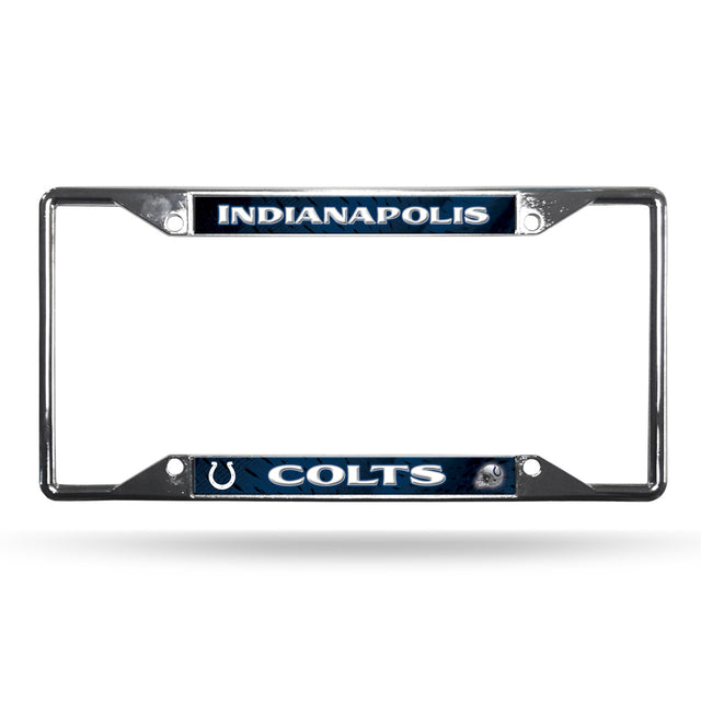 Indianapolis Colts License Plate Frame Chrome EZ View