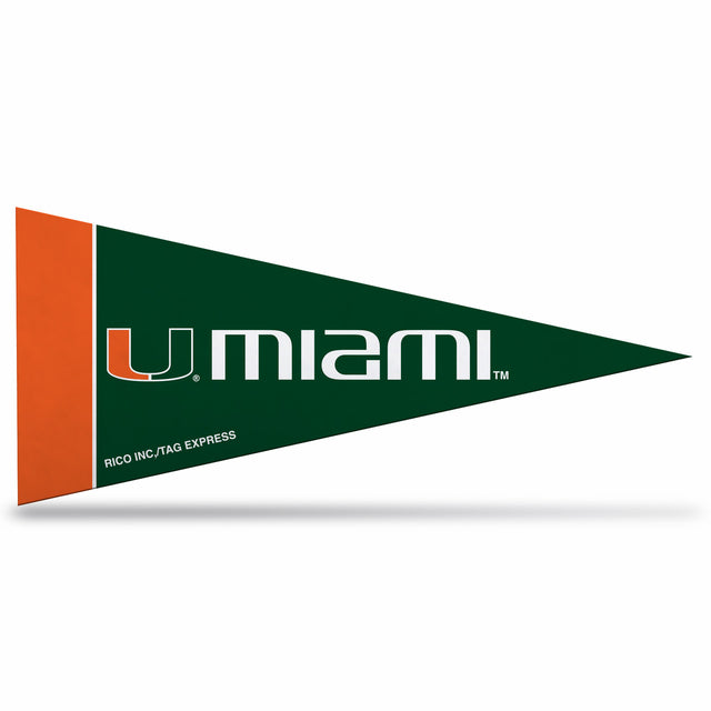 Juego de banderines de los Miami Hurricanes en miniatura de 8 piezas