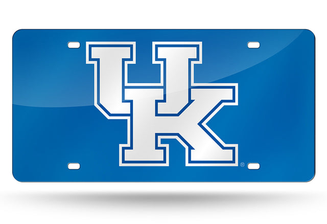 Matrícula de Kentucky Wildcats cortada con láser en azul