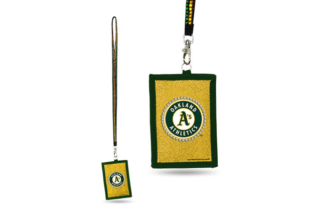 Oakland Athletics Wallet Beaded Lanyard Style