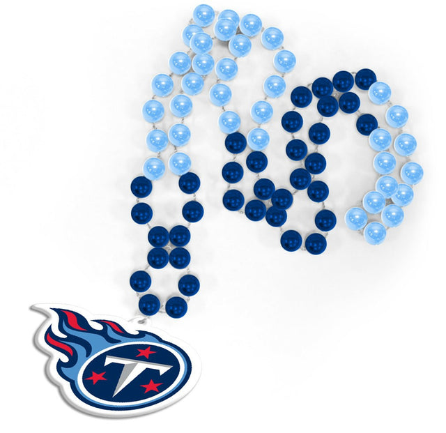 Cuentas de Tennessee Titans con medallón estilo Mardi Gras