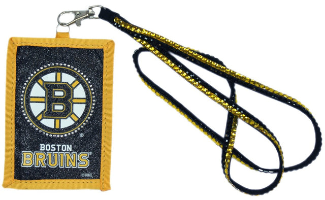 Cartera con cordón de cuentas de los Boston Bruins