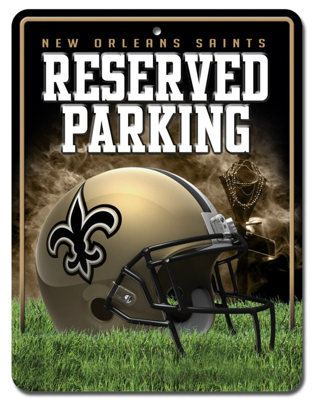 New Orleans Saints Sign Metal Parking