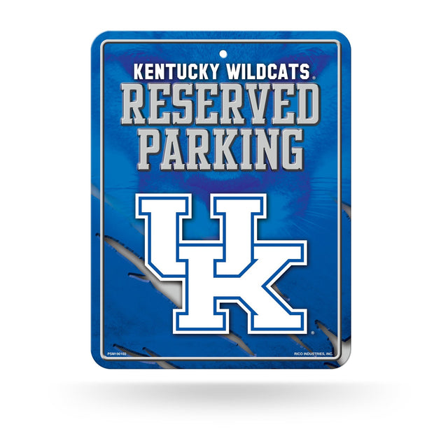 Letrero de estacionamiento de metal de Kentucky Wildcats