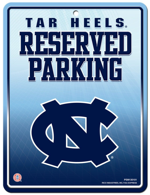 North Carolina Tar Heels Metal Parking Sign