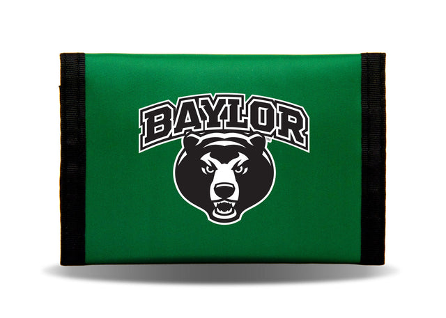 Cartera de nailon con tres pliegues de los Baylor Bears