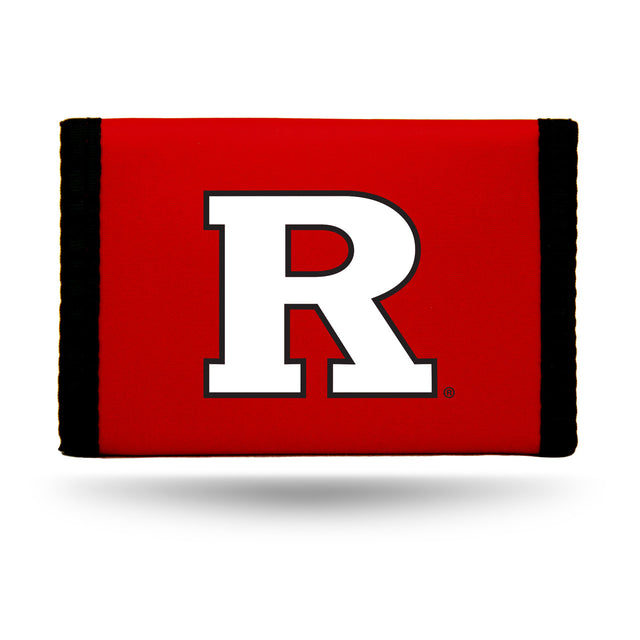 Cartera de nailon con tres pliegues de los Rutgers Scarlet Knights