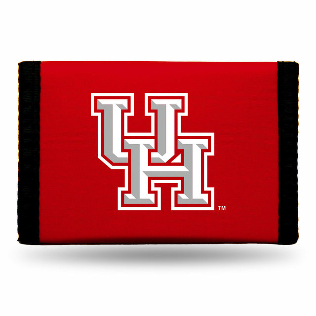 Cartera de nailon con tres pliegues de los Houston Cougars