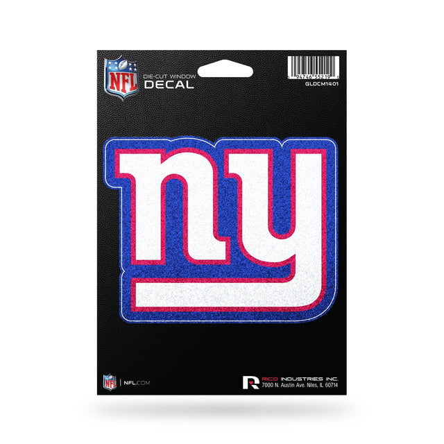 Calcomanía troquelada de los New York Giants de 5,5 x 5 pulgadas