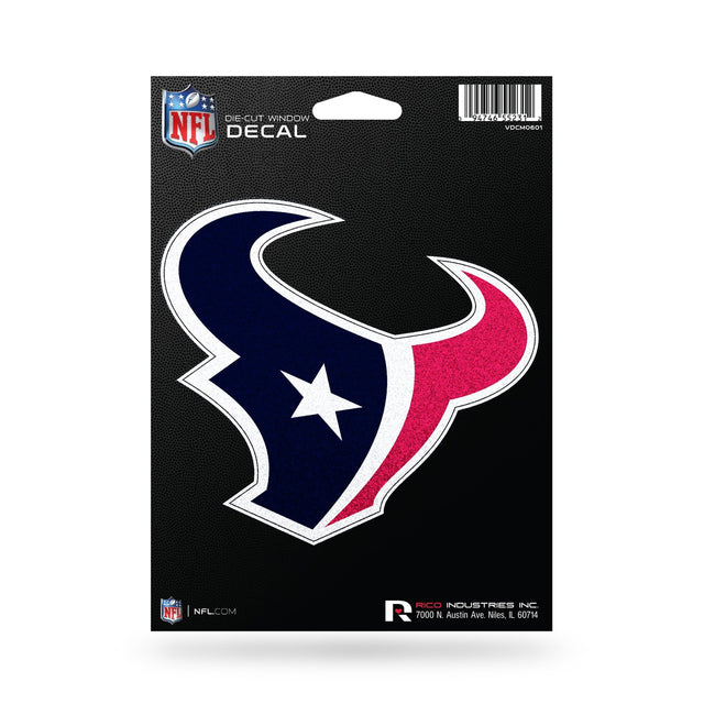 Houston Texans Decal 5.5x5 Die Cut Bling