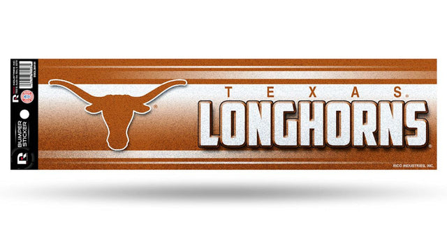 Calcomanía para parachoques con purpurina de Texas Longhorns