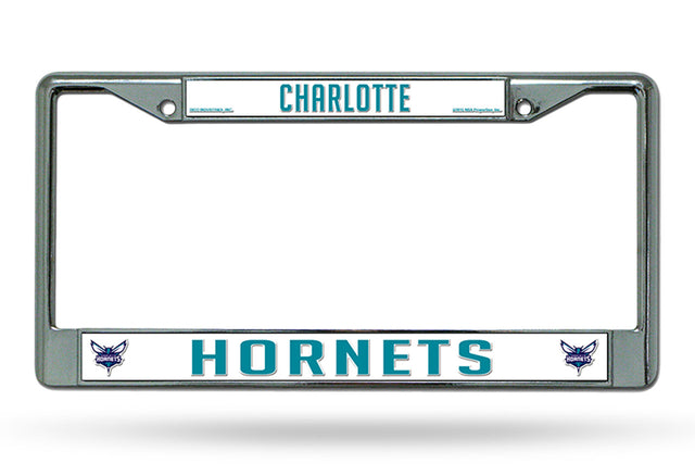 Charlotte Hornets License Plate Frame Chrome