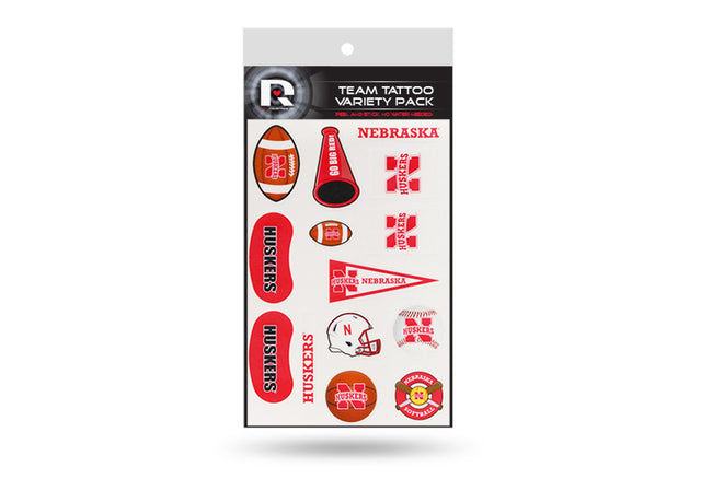 Nebraska Cornhuskers Tattoo Variety Pack CO