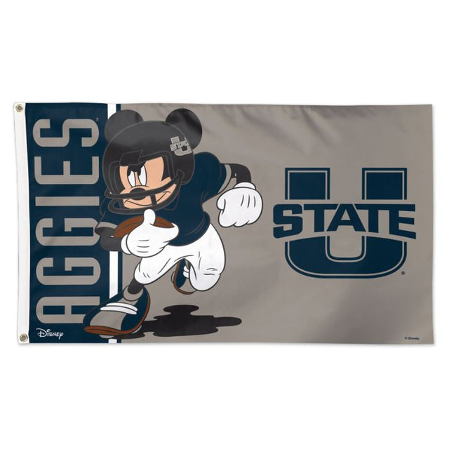 Bandera de los Aggies del estado de Utah / Disney: Deluxe, 3' x 5'