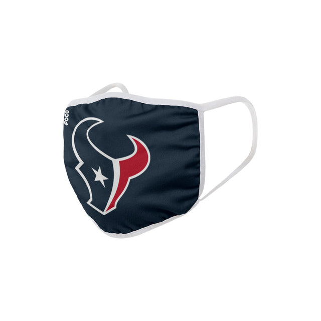 Cubrebocas de los Houston Texans con logotipo grande